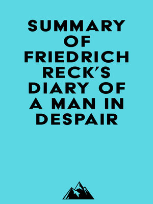 cover image of Summary of Friedrich Reck's Diary of a Man in Despair